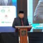 Direktur Utama Klik Madura, H. Muhammad Mukit, ST, MT saat menyampaikan sambutan pada kegiatan Gebyar Pendidikan yang dihadiri 1000 guru. (DOK. KLIKMADURA)