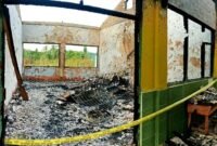 Kondisi SDN Potoan Daja 2 Pamekasan pasca terbakar beberapa waktu lalu (DOK. KLIK MADURA).