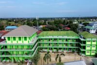 MEGAH: Kampus Universitas Islam Madura (UIM) tampak dari udara.