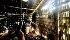 Saifullah menunjukkan tempat penggilingan padi yang hilang. (MOH. IQBALUL KHAVEI MZ / KLIKMADURA)