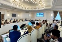 Suasana sosialisasi yang digelar BPJS Kesehatan di ruang Wahana Bina Praja, Sekretariat Daerah Kabupaten Pamekasan. (MOH. IQBALUL KHAVEI MZ / KLIKMADURA)