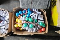 Salah satu barang bukti mercon yang diamankan Polres Pamekasan. (ISTIMEWA)