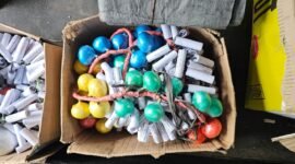 Salah satu barang bukti mercon yang diamankan Polres Pamekasan. (ISTIMEWA)