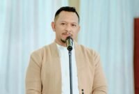 Founder Bani Insan Peduli (BIP), Ali Zainal Abidin saat menyampaikan sambutan. (DOK. KLIKMADURA)