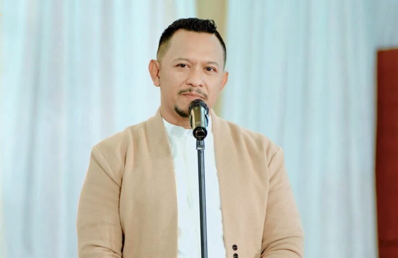 Founder Bani Insan Peduli (BIP), Ali Zainal Abidin saat menyampaikan sambutan. (DOK. KLIKMADURA)