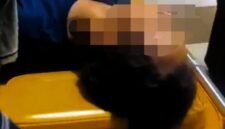 MR, pemuda asal Kecamatan Palengaan terbaring lemas usai diserang dari belakang oleh pemuda berinisial A warga Kecamatan Proppo. (ISTIMEWA)