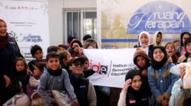 Senyum ceria pengungsi Palestina-Suriah di Yordania. (PPI DUNIA FOR KLIKMADURA)