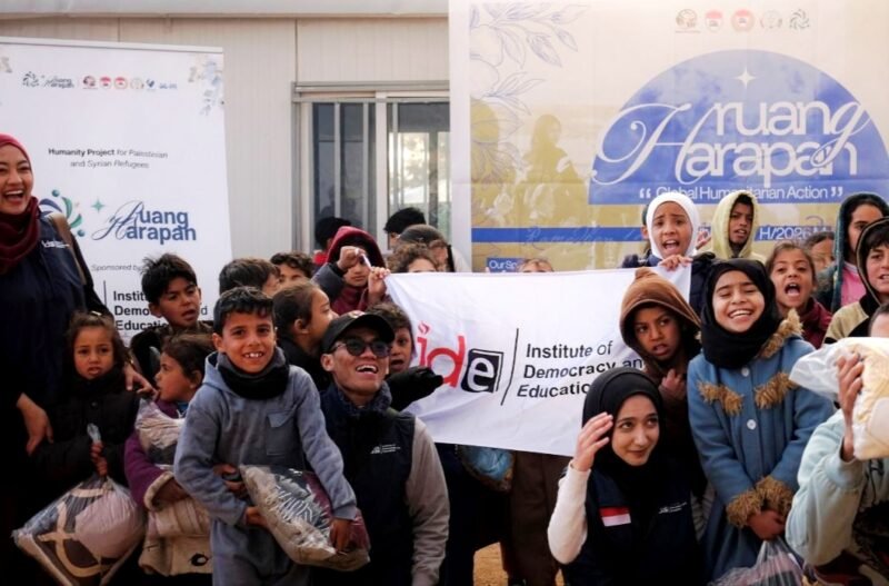 Senyum ceria pengungsi Palestina-Suriah di Yordania. (PPI DUNIA FOR KLIKMADURA)