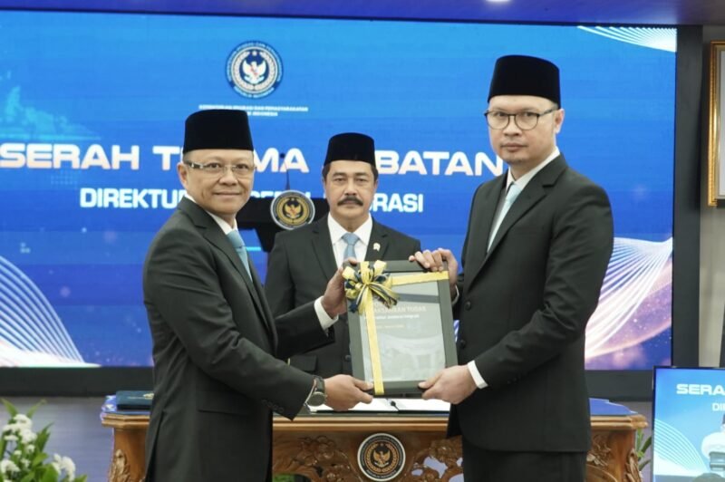 Menteri Imigrasi dan Pemasyarakatan (Imipas), Agus Andrianto (tengah) saat melantik pejabat tinggi pratama. (ISTIMEWA)