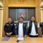 Kasatreskrim Polres Pamekasan, AKP Yoyok Hardianto (tengah) saat konferensi pers, Rabu (22/4/2026). (ISTIMEWA)