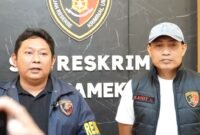 Kasat Reskrim Polres Pamekasan, AKP Yoyok Hardianto saat menyampaikan keterangan pers. (DOK. KLIKMADURA)