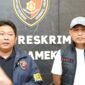 Kasat Reskrim Polres Pamekasan, AKP Yoyok Hardianto saat menyampaikan keterangan pers. (DOK. KLIKMADURA)