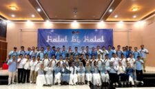 Perwakilan SPPG Sekabupaten Pamekasan foto bersama usai halal bihalal di PJA Pamekasan. (DOK. KLIKMADURA)