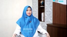 Kepala BPJS Kesehatan Cabang Pamekasan, dr. Galih Anjungsari saat podcast di Kantor Redaksi Klik Madura. 