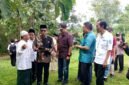 Bupati Pamekasan Dr. KH. Kholilurrahman saat meninjau lahan yang rencananya akan dibangun sekolah rakyat. (ISTIMEWA)