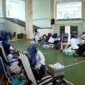 Suasana donor darah di Gedung Cakra, Universitas Trunojoyo Madura (UTM). (NUR FITRIA / KLIKMADURA)