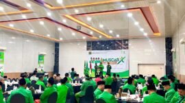 Suasana Muscab X DPC PPP Pamekasan di Hotel Berlian. (MOH. IQBALUL KHAVEI MZ / KLIKMADURA)