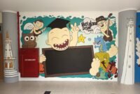 Mural karya mahasiswa Ilmu Komunikasi UTM menjadi simbol kreativitas generasi muda di tengah perkembangan teknologi AI (ISTIMEWA).