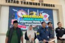 Satreskrim Polres Pamekasan gelar Press Release ungkap kasus penipuan travel umrah. (MOH. IQBALUL KHAVEI MZ / KLIKMADURA)