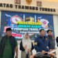 Satreskrim Polres Pamekasan gelar Press Release ungkap kasus penipuan travel umrah. (MOH. IQBALUL KHAVEI MZ / KLIKMADURA)