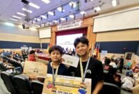 Tim robot Universitas Trunojoyo Madura (UTM) berpose usai berhasil merebut gelar juara dalam ajang Perak International Robotic Competition 2026 (PIRC’26).