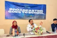 Kepala SMKN 1 Pakong, Sayadi saat memberikan sambutan pada kegiatan BTS, Rabu (6/5/2026).