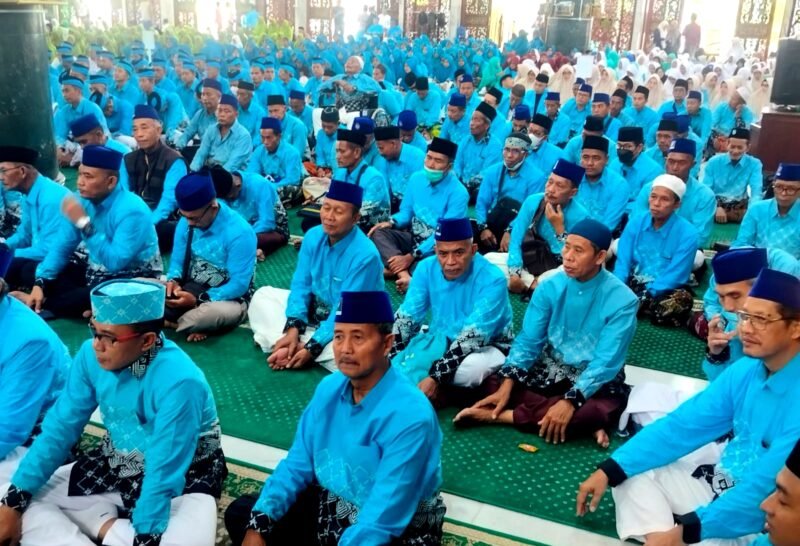 Jamaah Al-Hilal berada di Masjid Asy-Syuhada saat pelepasan jamaah haji tahun 2026. (ISTIMEWA)