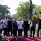 Civitas akademik FKIP UTM saat launching rangkaian dies natalis. (ISTIMEWA)