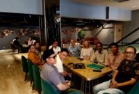 Pengurus PMMKP saat berkoordinasi dengan perwakilan ACCESS. (ISTIMEWA)