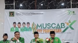 Suasana MuscabX DPC PPP Pamekasan yang digelar di Hotel Cahaya Berlian, Senin (5/5/2026).