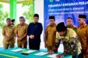 Ketua Paguyuban Mataram, Muzakki Saat Menandatangani Perjanjian Kerja Sama (PKS) dengan Pemerintah Kabupaten Pamekasan, Senin (8/6/2026).