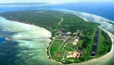 Pemandangan dari udara Shorebase PT Kangean Energy Indonesia Ltd. (KEI) di Pulau Pagerungan Besar, Kecamatan Pulau Sapeken, Kabupaten Sumenep. (ISTIMEWA)
