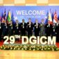 Para delegasi negara ASEAN foto bersama usai melaksanakan forum The 29th ASEAN Directors-General of Immigration Departments and Heads of Consular Affairs Divisions of the Ministries of Foreign Affairs (DGICM) di Kamboja. (ISTIMEWA)