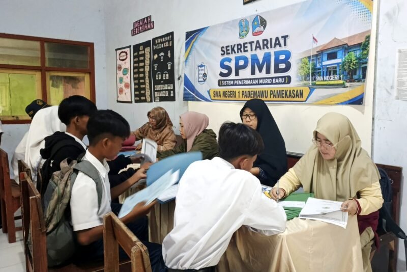 Kegiatan SPMB SMAN Pademawu Pamekasan beberapa waktu lalu (ISTIMEWA).  
