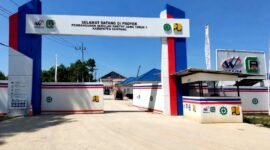 Penampakan gerbang Sekolah Rakyat di Kabupaten Sampang. (KLIKMADURA)