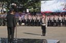 Kapolres Sampang AKBP Hartono memimpin apel HUT ke-80 Bhayangkara. (KLIKMADURA)