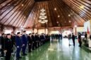 Puluhan pejabat saat mengikuti prosesi pelatihan di Pendopo Ronggosukowati Pamekasan. (MOH. IQBALUL KHAVEI MZ / KLIKMADURA)