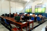 Siswa SMAN 1 Pamekasan saat mengikuti OSN tingkat kabupaten. (KLIKMADURA)