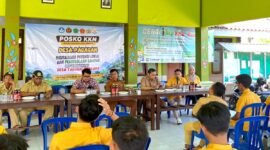 Suasana pembukaan kegiatan KKN di Desa Pagagan, Kecamatan Pademawu, Pamekasan. (KLIKMADURA)