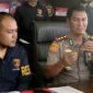 Kapolres Sampang AKBP Hartono didampingi Kasatreskrim IPTU Nur Fajri saat pres rilis terkait kasus dugaan pencabulan. (KLIKMADURA)