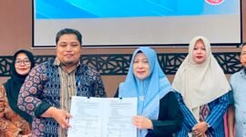 Perwakilan setiap kampus saat melakukan penandatanganan kesepakatan kerjasama di Fakultas Teknik Universitas Negeri Malang, Senin, (20/7/2026).