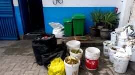 Tumpukan sampah sisa makanan di salah satu SPPG di Kabupaten Sampang. (KLIKMADURA)