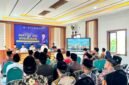 Rektor Universitas Sunan Gresik, Dr. Abdul Muhith saat menyampaikan sambutan di Ponpes Miftahul Ulum Al-Hasani, Karang Anyar, Sampang. (KLIKMADURA)