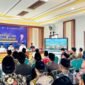 Rektor Universitas Sunan Gresik, Dr. Abdul Muhith saat menyampaikan sambutan di Ponpes Miftahul Ulum Al-Hasani, Karang Anyar, Sampang. (KLIKMADURA)