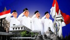Rektor UIM, Dr. H. Ahmad (Dua dari kiri) bersama wakil rektor. (DOK. KLIKMADURA)