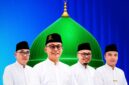 Rektor UIM, Dr. H. Ahmad (Dua dari kiri) bersama wakil rektor. (KLIKMADURA)