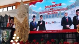 Suasana khidmat open house Sekolah Rakyat Terintegerasi Kabupaten Sampang. (KLIKMADURA)