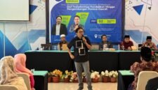 Direktur Vispol Indonesia Misbahul Munir Ali, S.H., M.H., saat memaparkan materi. (KLIKMADURA)