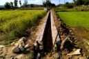 Program Percepatan Peningkatan Tata Guna Air Irigasi (P3-TGAI) di Desa Kanjar, Kecamatan Torjun. (ALI MUCHTAR / KLIKMADURA)
