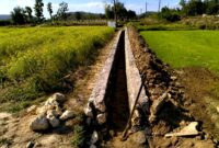 Program Percepatan Peningkatan Tata Guna Air Irigasi (P3-TGAI) di Desa Kanjar, Kecamatan Torjun. (ALI MUCHTAR / KLIKMADURA)
